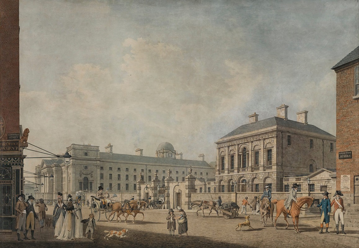 James Malton - View Of The Provost’s House And Trinity College, Dublin