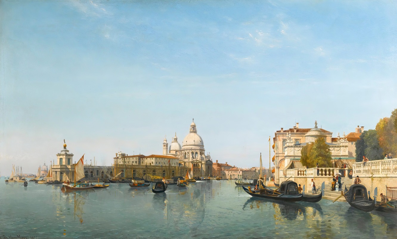 Jean-Baptiste van Moer - The Punta Della Dogana And Grand Canal, Venice