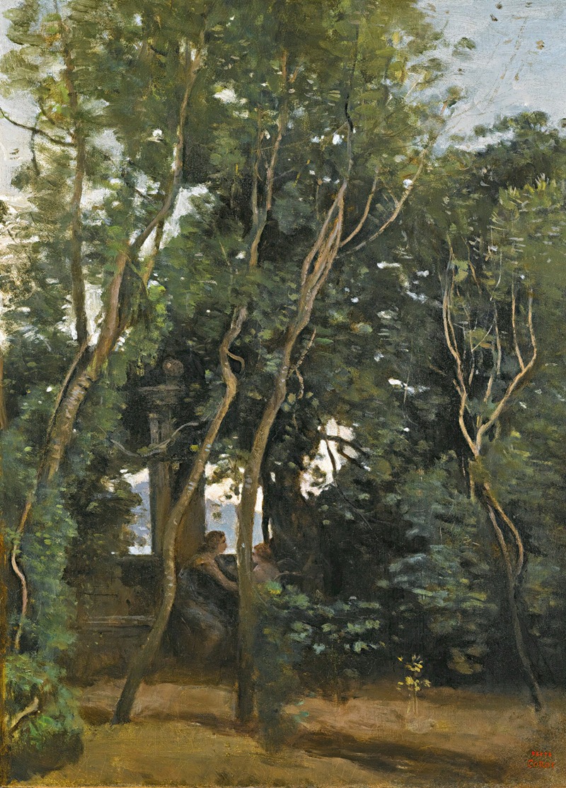 Jean-Baptiste-Camille Corot - Le Matin Sous Les Arbres