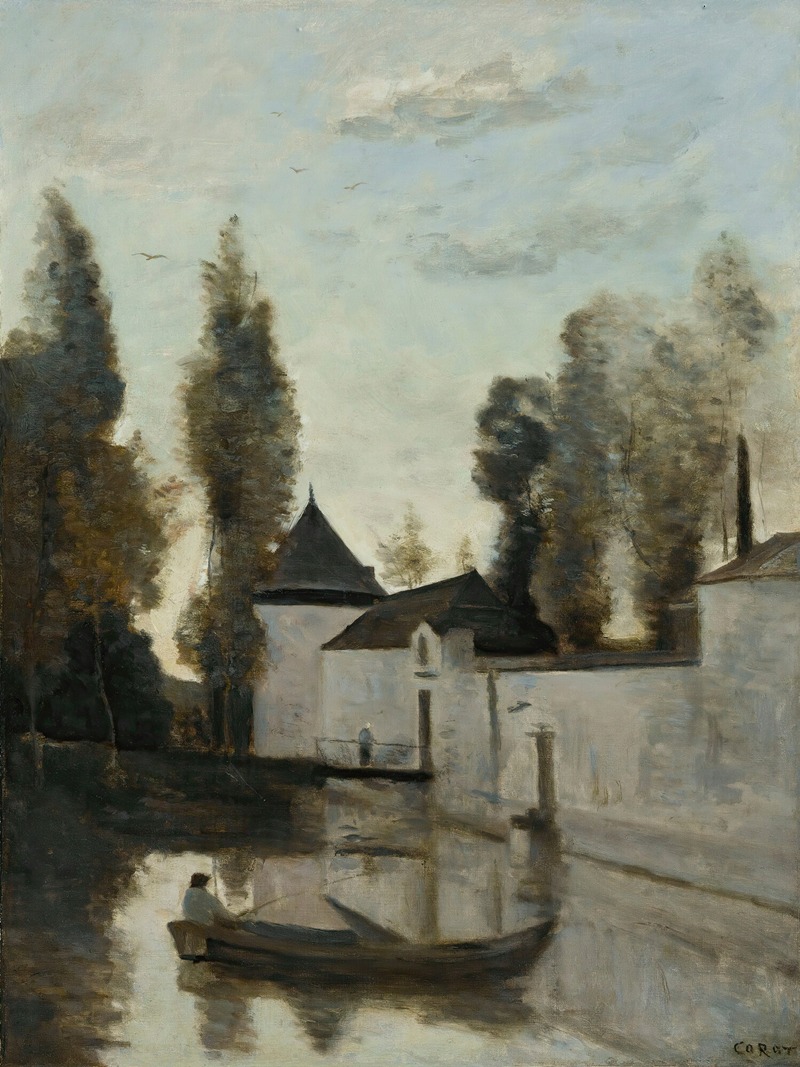 Jean-Baptiste-Camille Corot - Beaune La Rolande. Le Château De La Motte-Bastille
