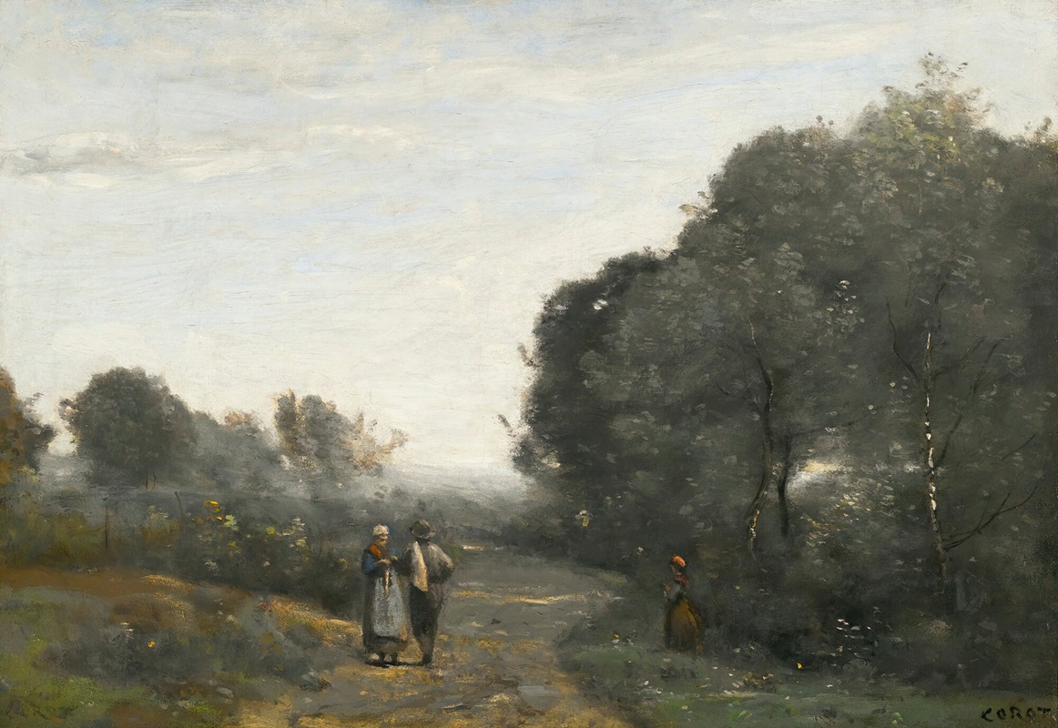 Jean-Baptiste-Camille Corot - Chaville, Le Matin Au Printemps