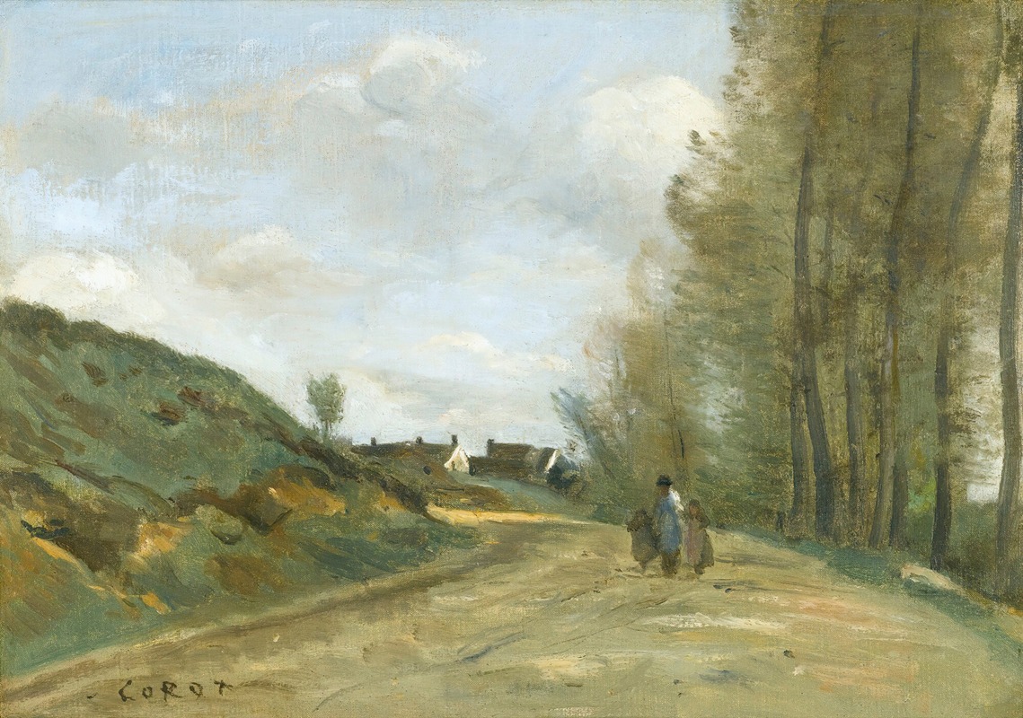 Jean-Baptiste-Camille Corot - La Route De Gouvieux, Près De Chantilly