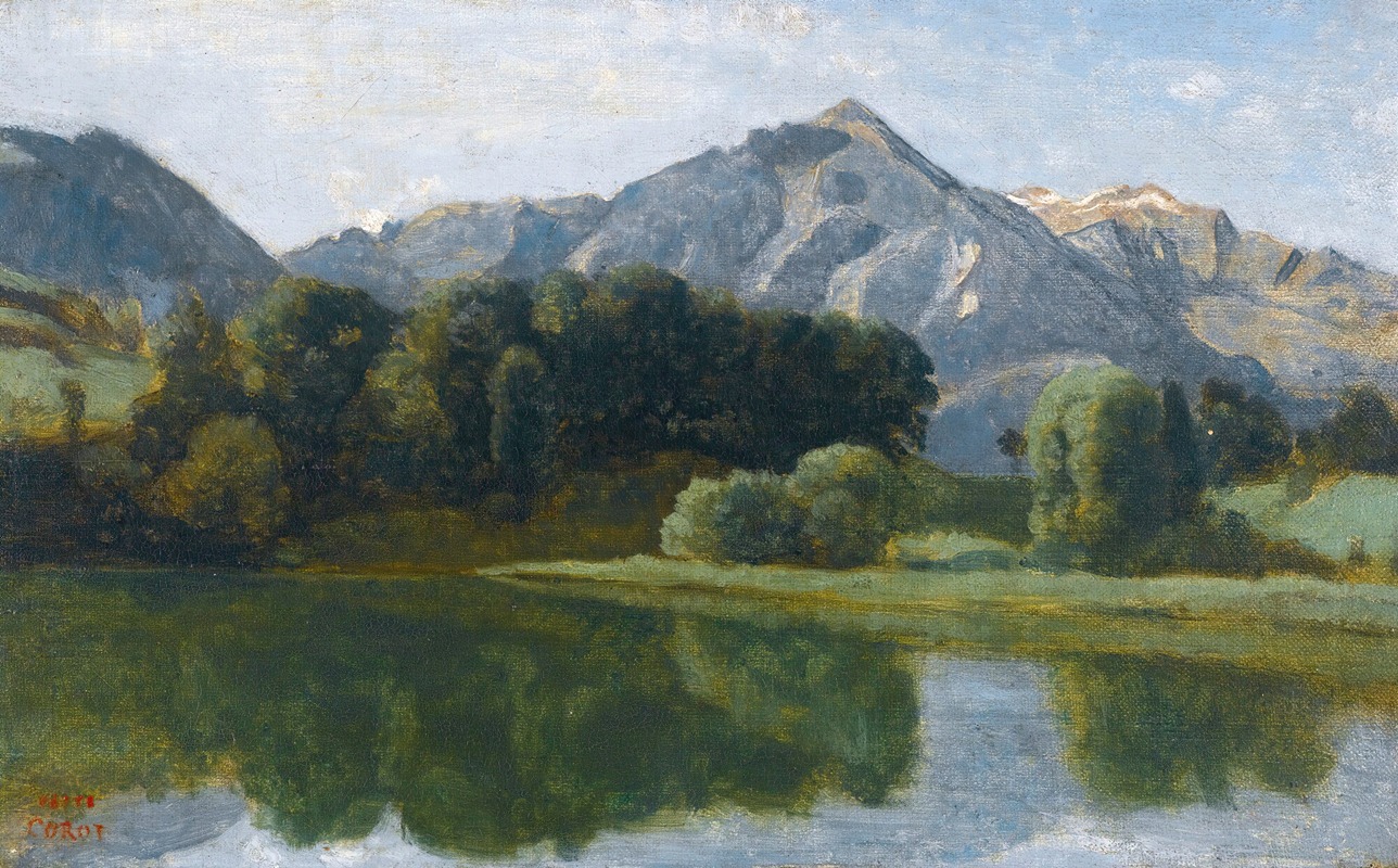 Jean-Baptiste-Camille Corot - Un Lac De L’oberland