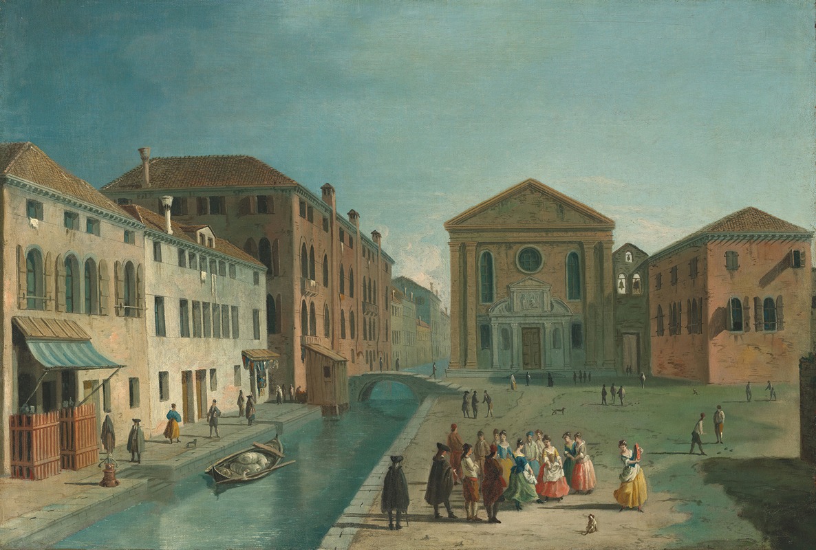Johan Anton Richter - Venice, the Church of San Giuseppe di Castello