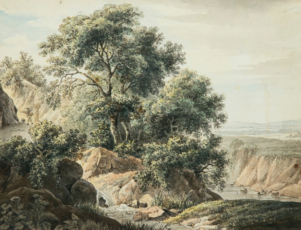 Johann Schilbach - Italian Landscape