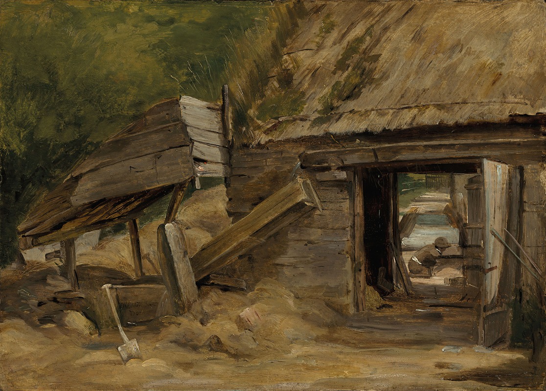 John Constable - The Old Mill Shed, Dedham