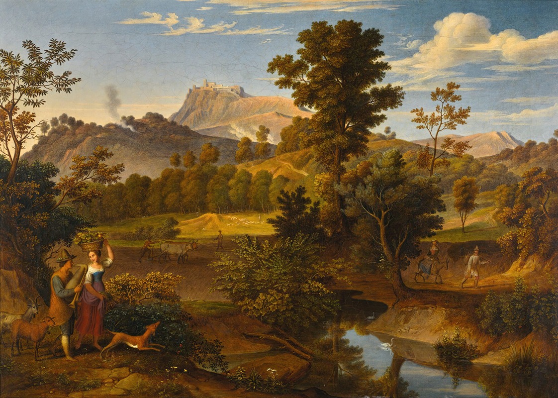 Joseph Anton Koch - Landscape Near Paliano