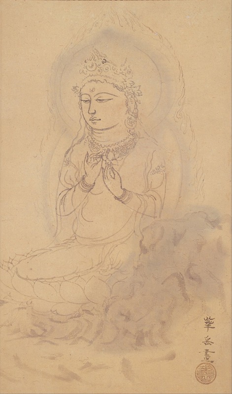 Murakami Kagaku - Seated Avalokiteshvara with Lotus