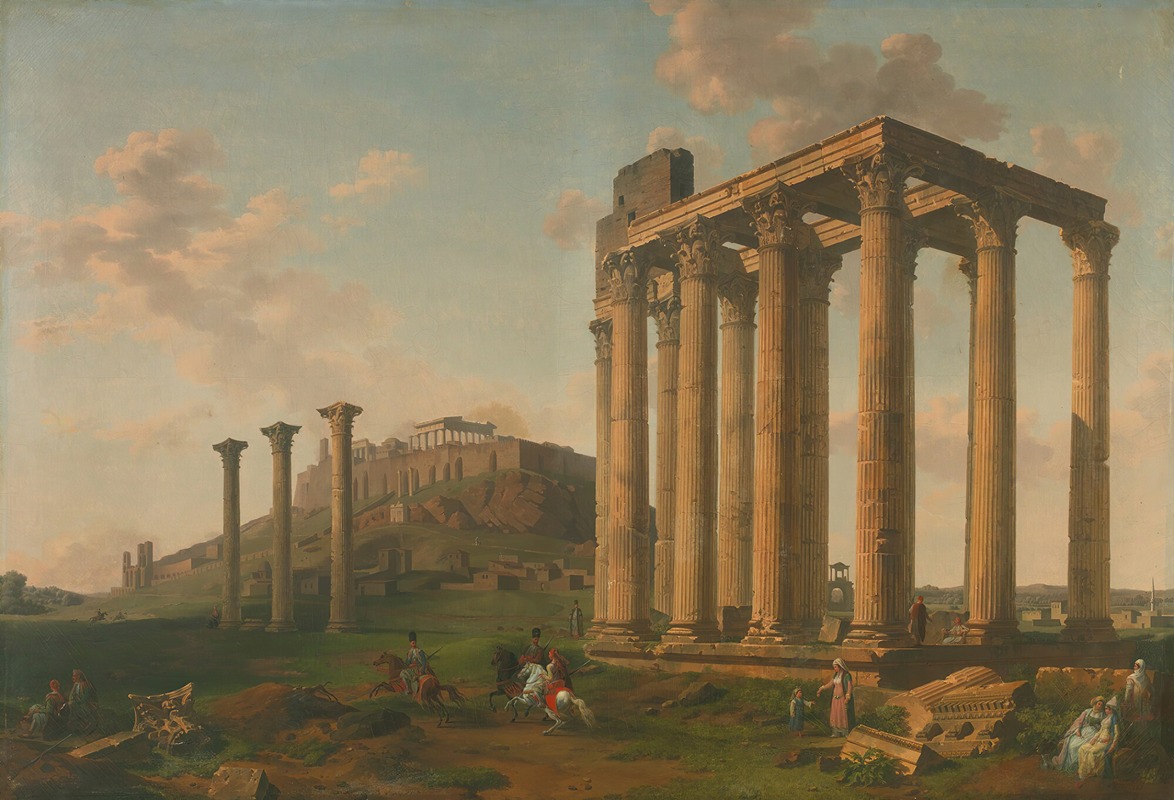 Lancelot-Théodore Turpin de Crissé - Vue Du Temple De Jupiter Et De L’acropole