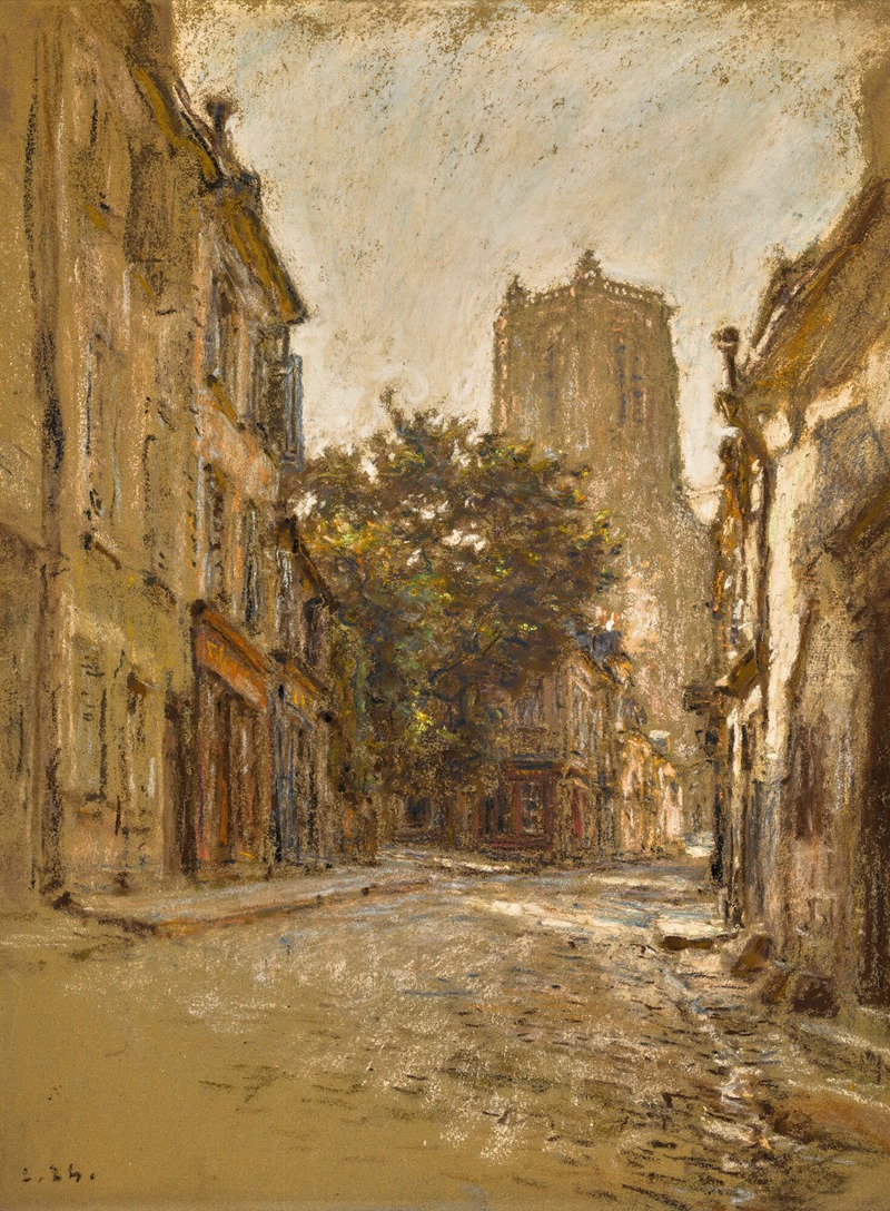 Léon Augustin Lhermitte - Une Rue À Bourges