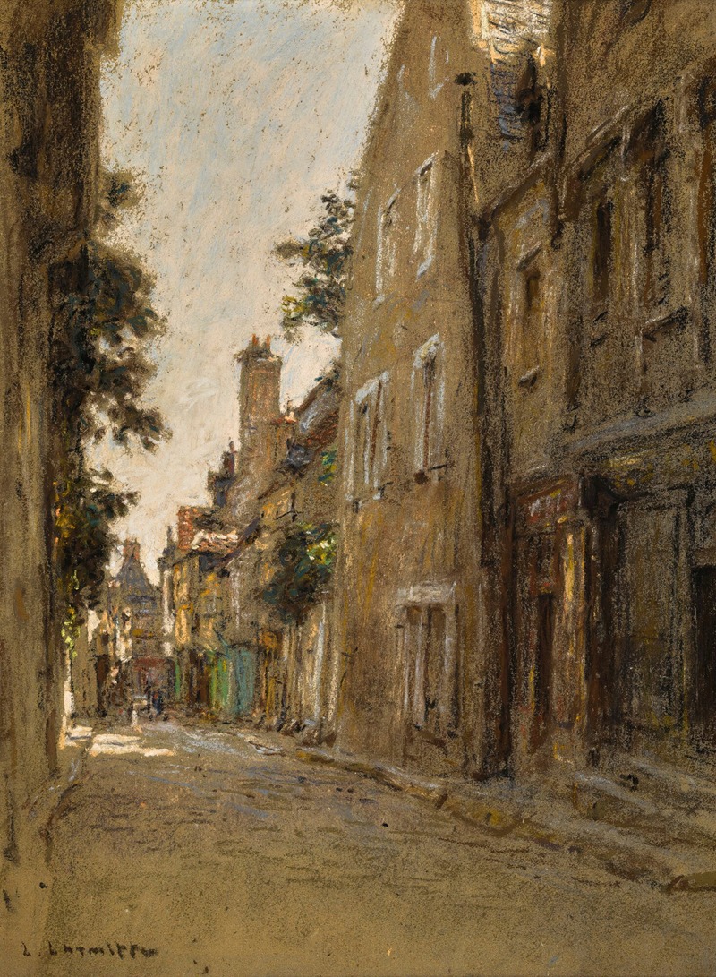 Léon Augustin Lhermitte - Une Rue À Bourges
