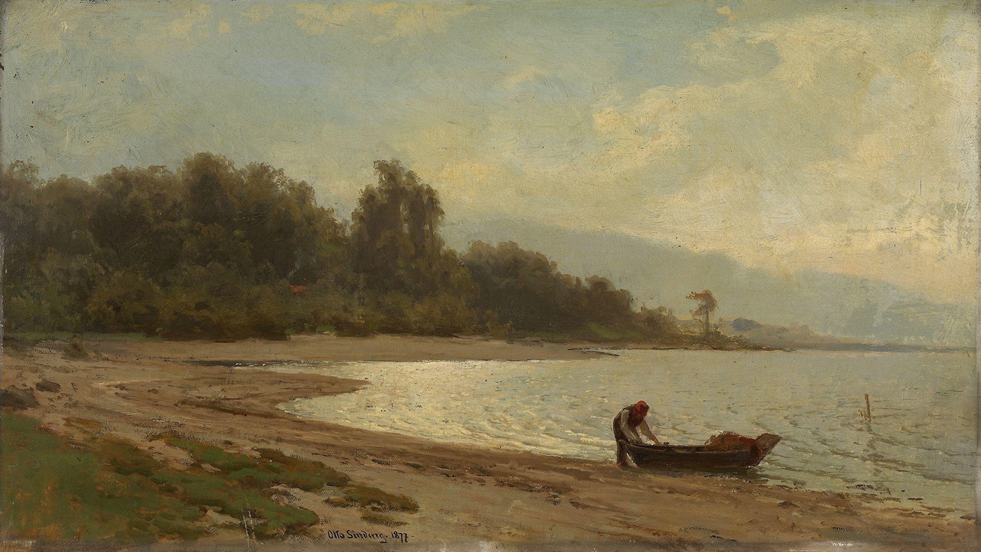 Otto Sinding - Landscape at Mjøsa