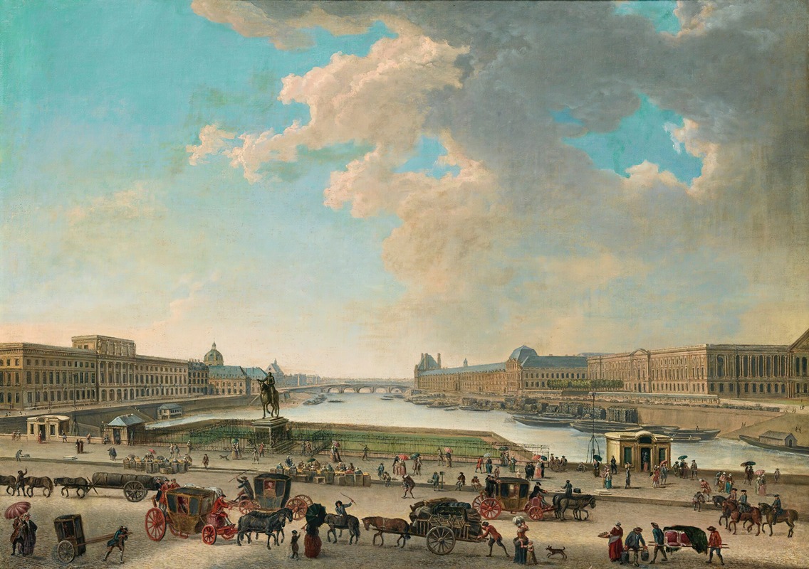 Pierre-Antoine Demachy - View Of Paris Taken From The Place Dauphine