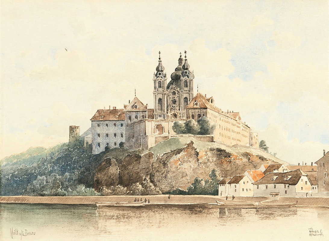 Vincenz Hawlicek - Melk Abbey, On The Danube