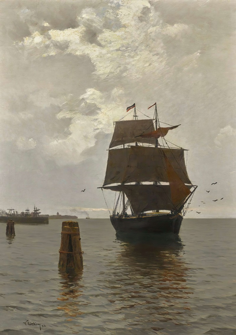 Walter Leistikow - Sailing Ships On The Baltic Sea