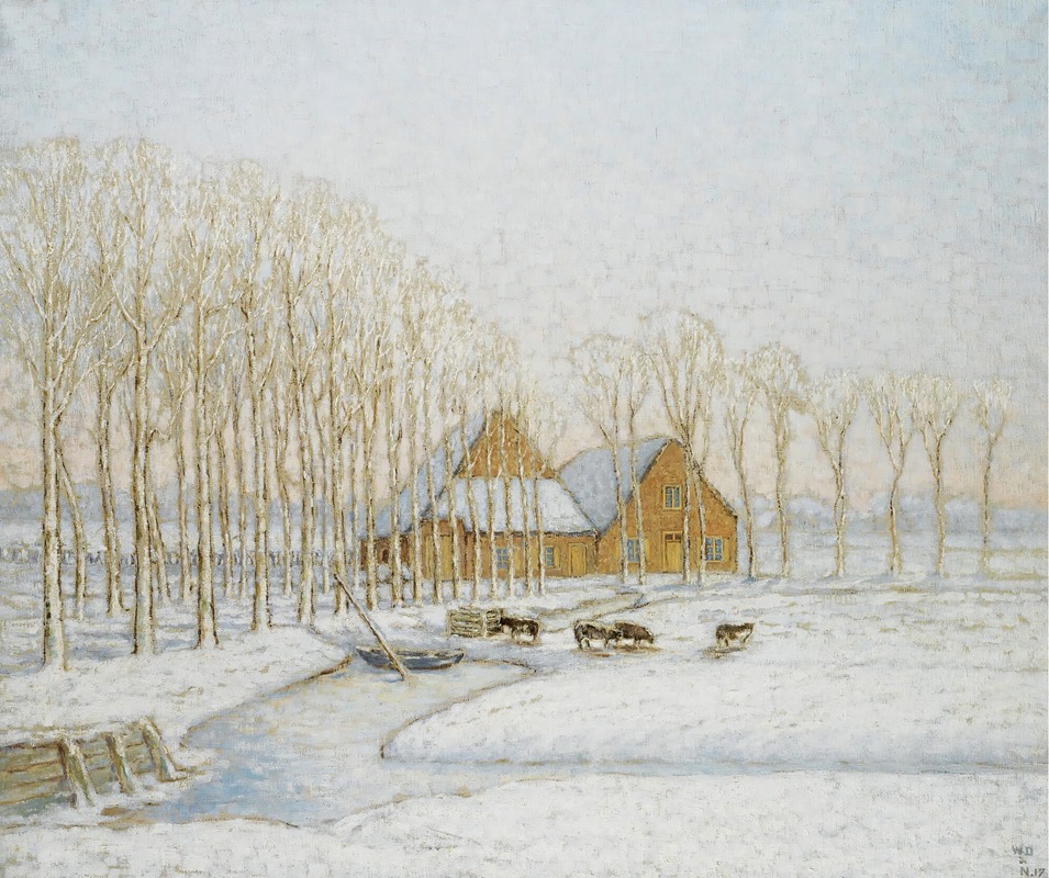 William Degouve de Nuncques - Paysage D’hiver