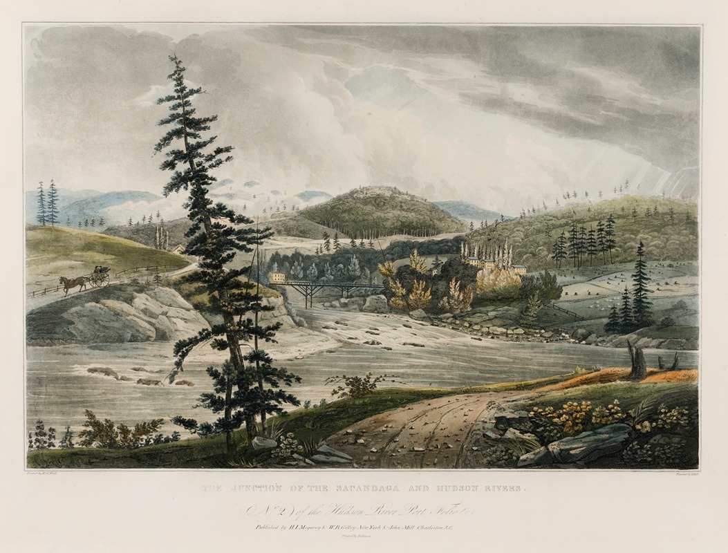 William Guy Wall - The Junction of the Sacandaga and Hudson Rivers