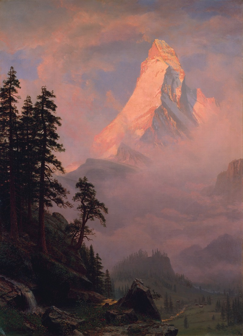 Albert Bierstadt - Sunrise on the Matterhorn