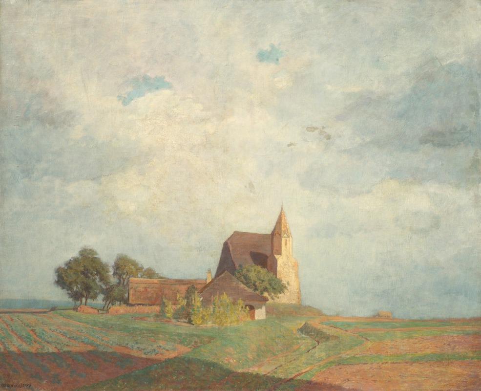 Anton Hans Karlinsky - Kirche in Holzern bei Säusenstein