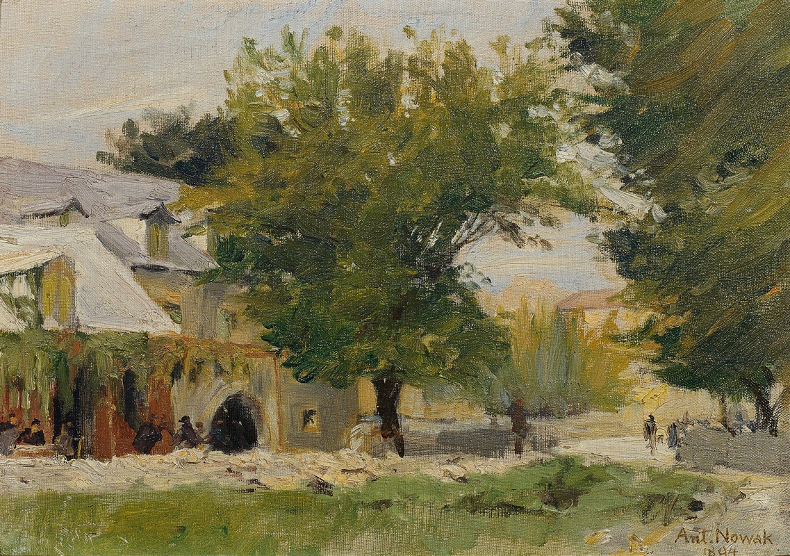 Anton Nowak - Gasthaus in Salona an der Straße nach Glisse