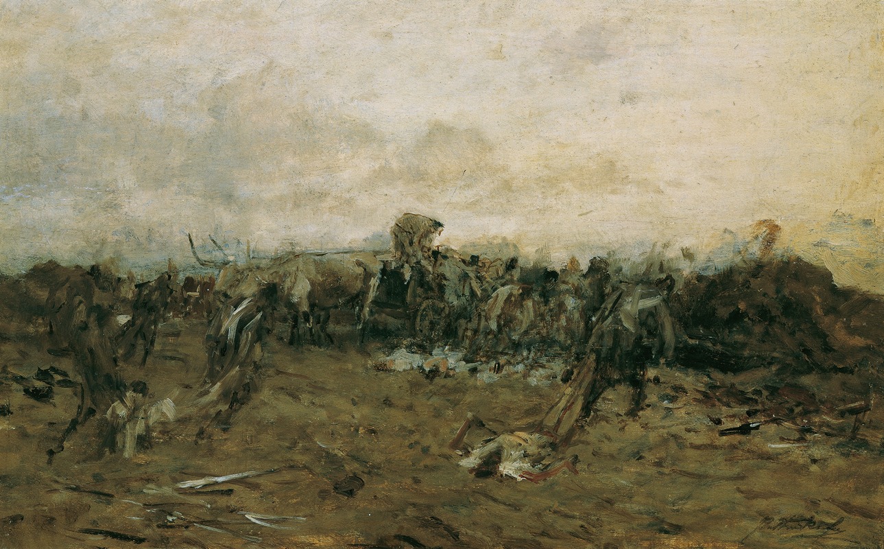 August von Pettenkofen - Nach der Schlacht