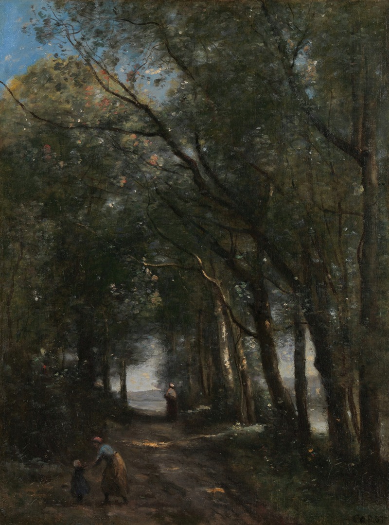 Jean-Baptiste-Camille Corot - A Lane through the Trees