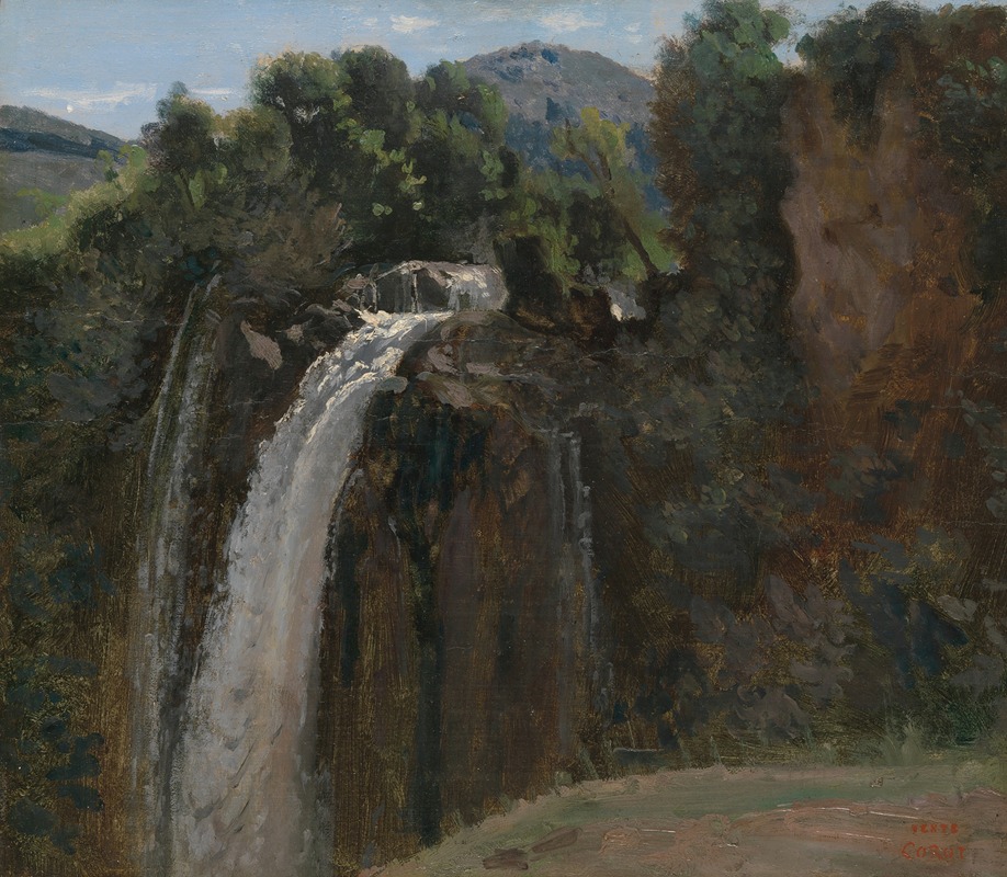Jean-Baptiste-Camille Corot - Waterfall at Terni