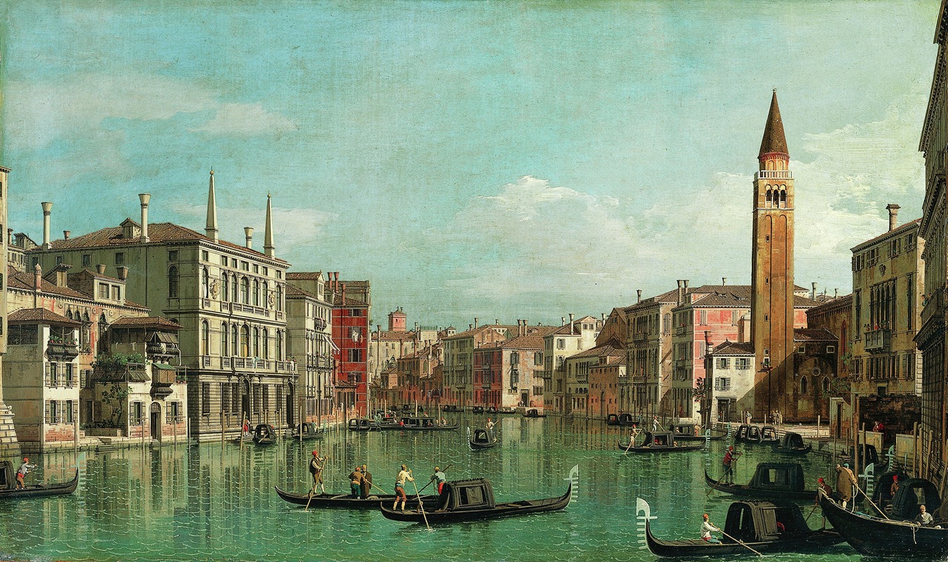 Canaletto - The Grand Canal, Venice, Looking Southeast, with the Campo della Carità to the Right