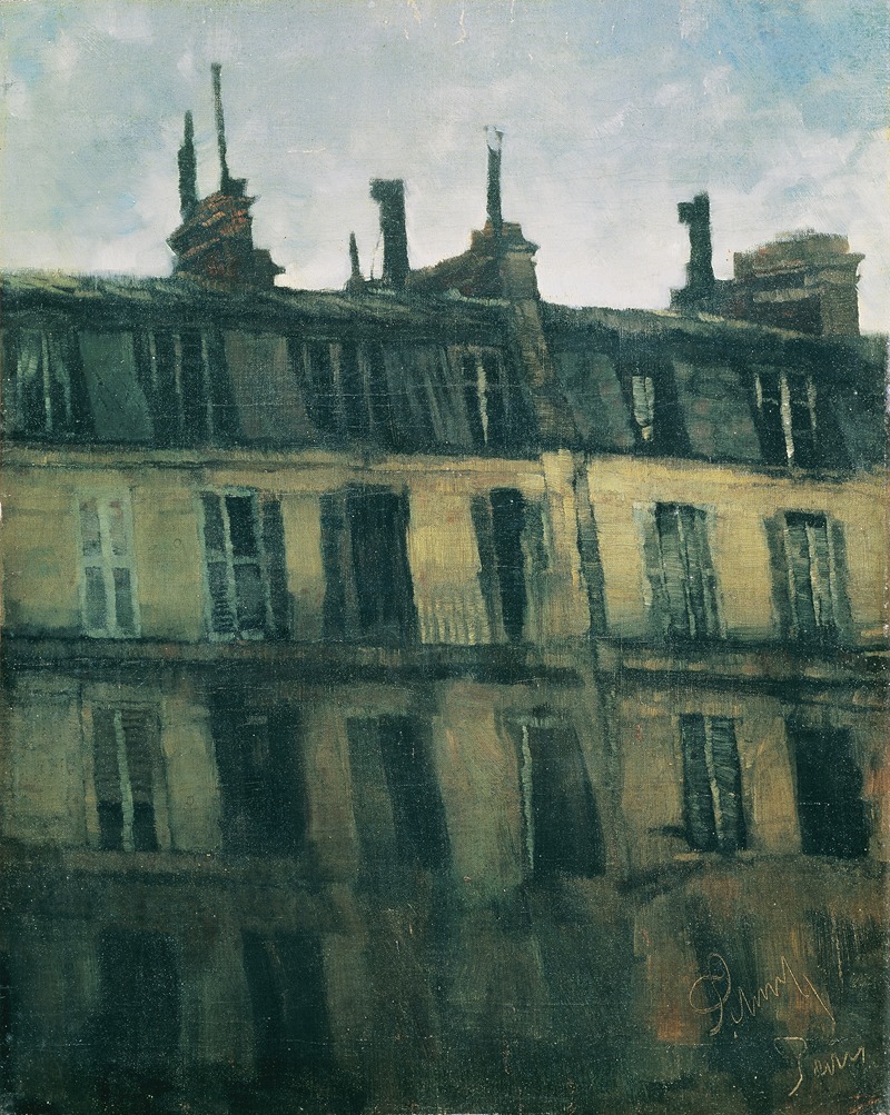Carl Schuch - Pariser Häuser