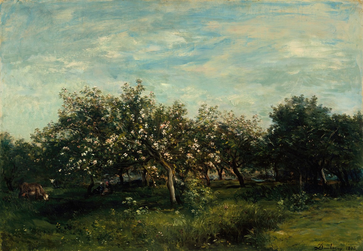 Charles François Daubigny - Apple Blossoms