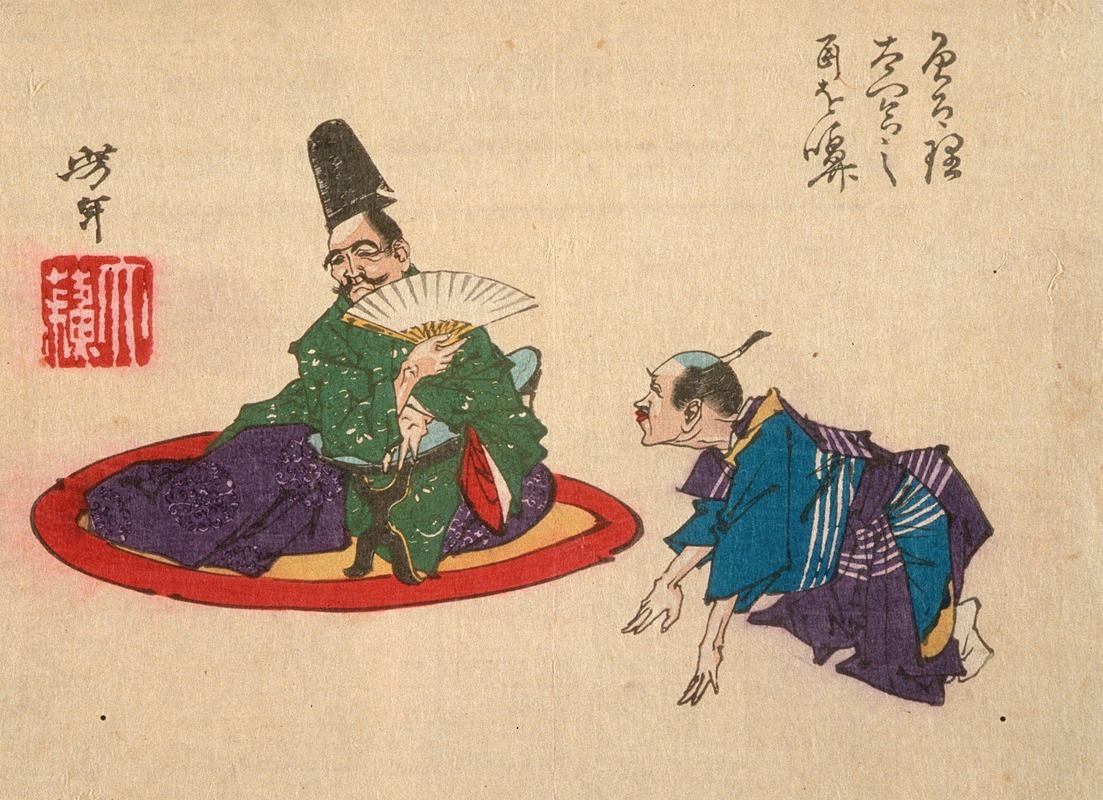 Tsukioka Yoshitoshi - Sorori Shinzaemon and Hideyoshi
