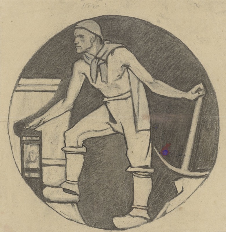 Richard Nicolaüs Roland Holst - Mijnwerker met lamp en houweel