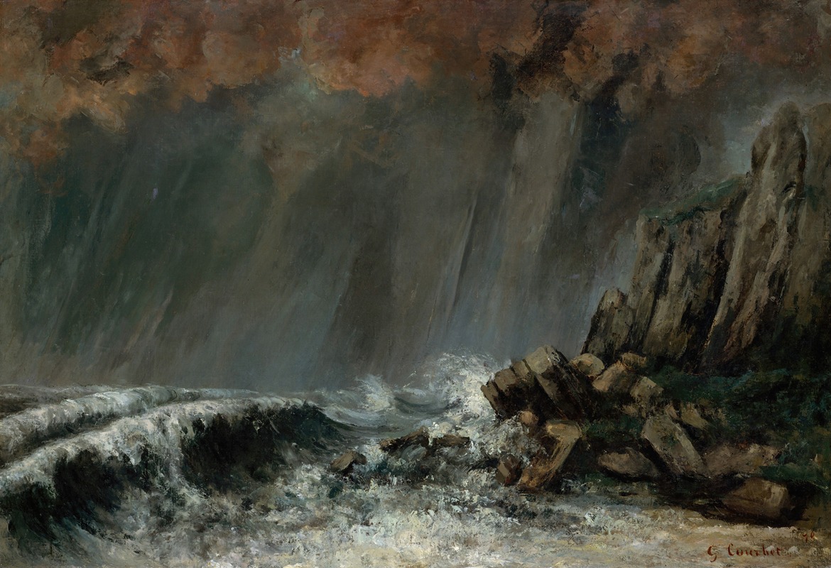 Gustave Courbet - Marine; The Waterspout