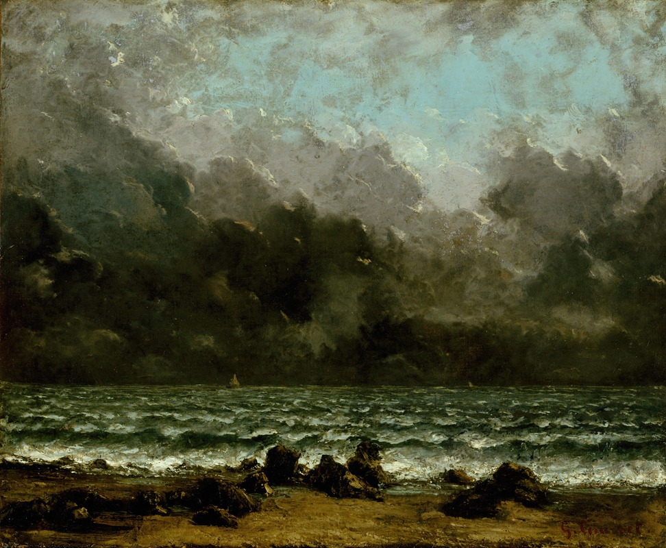 Gustave Courbet - The Sea
