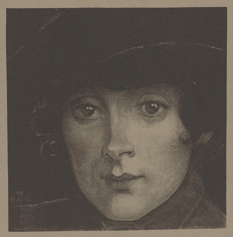 Richard Nicolaüs Roland Holst - Portret van een onbekende vrouw 3