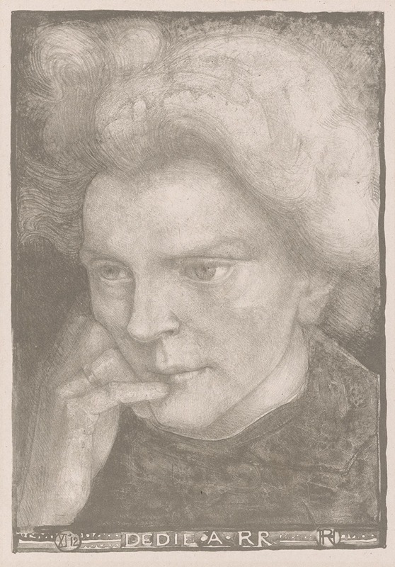 Richard Nicolaüs Roland Holst - Portret van een onbekende vrouw