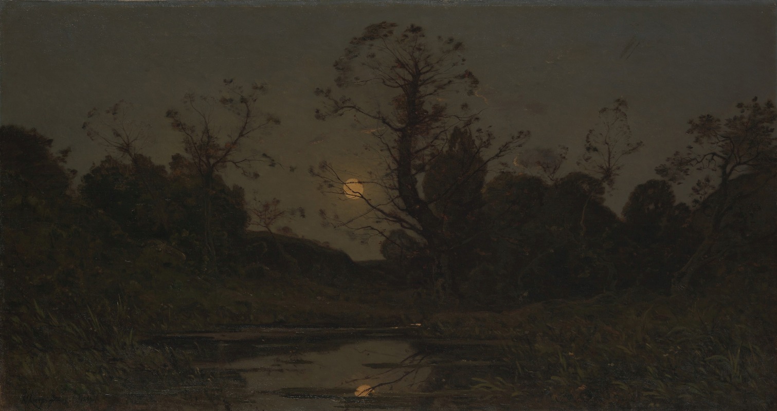 Henri-Joseph Harpignies - Moonrise