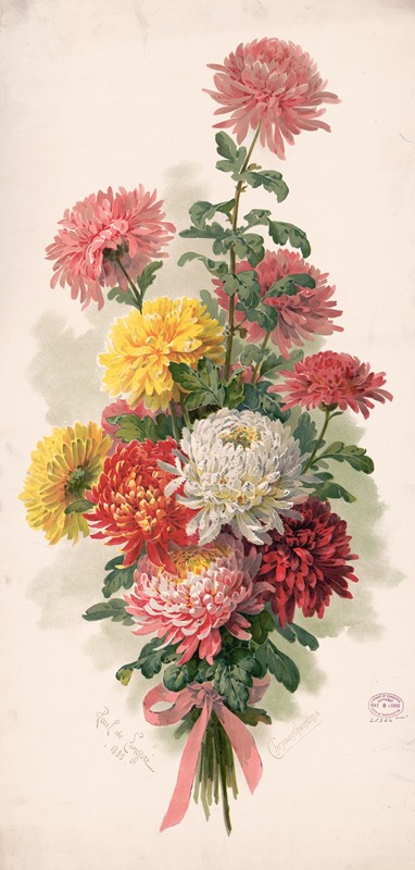 Paul de Longpre - Chrysanthemums