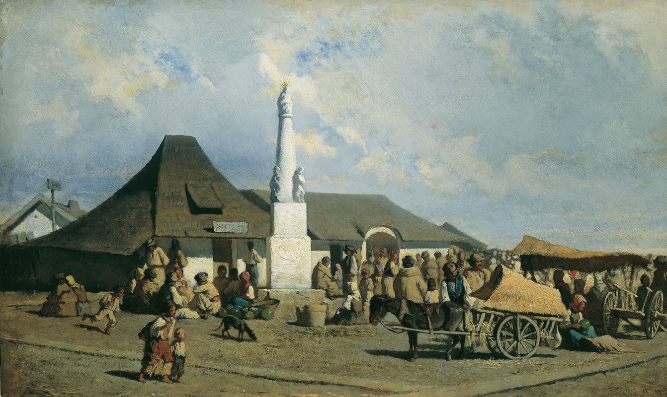 Johann Gualbert Raffalt - Marktplatz in Szolnok