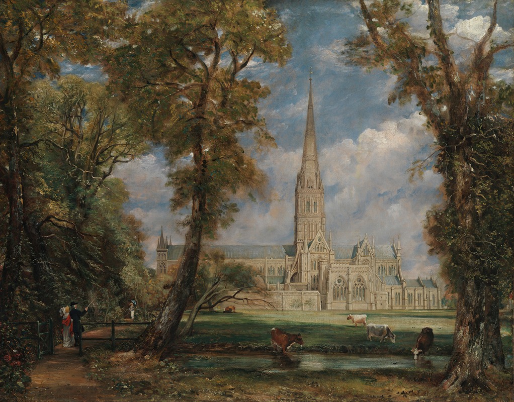 John Constable - Salisbury Cathedral from the Bishop’s Grounds