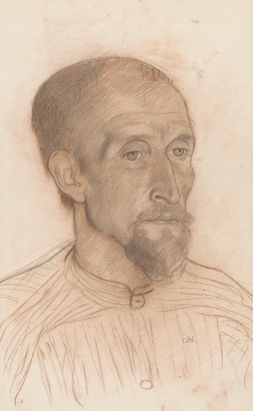 Richard Nicolaüs Roland Holst - Portret van Petrus Koninks, naar rechts