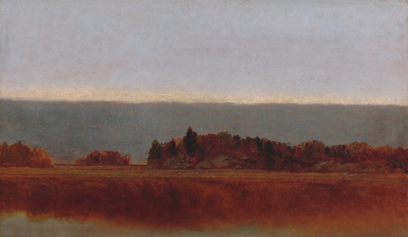 John Frederick Kensett - Salt Meadow in October