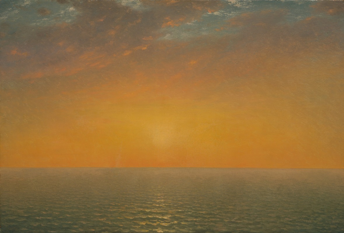 John Frederick Kensett - Sunset on the Sea