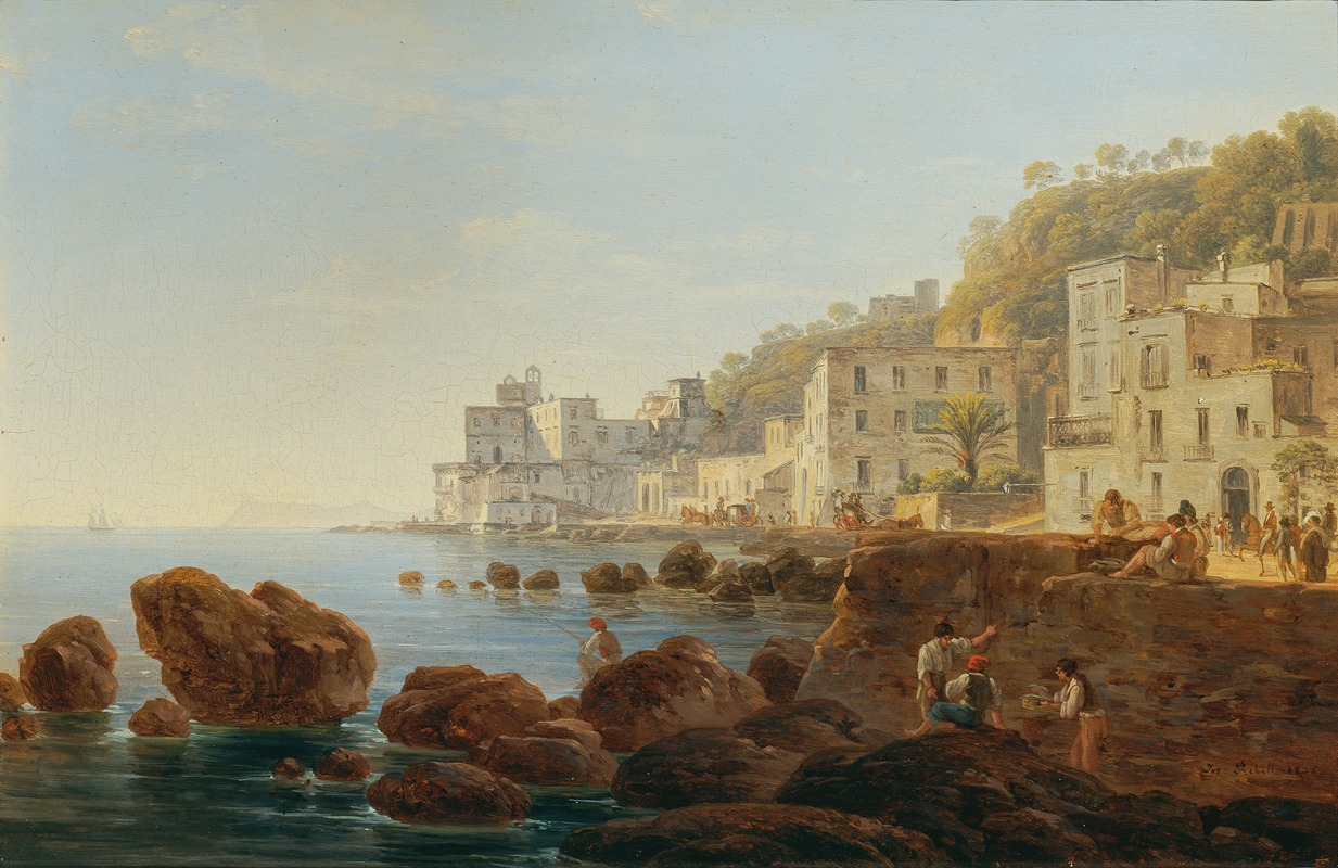 Joseph Rebell - An der Mergellina bei Neapel