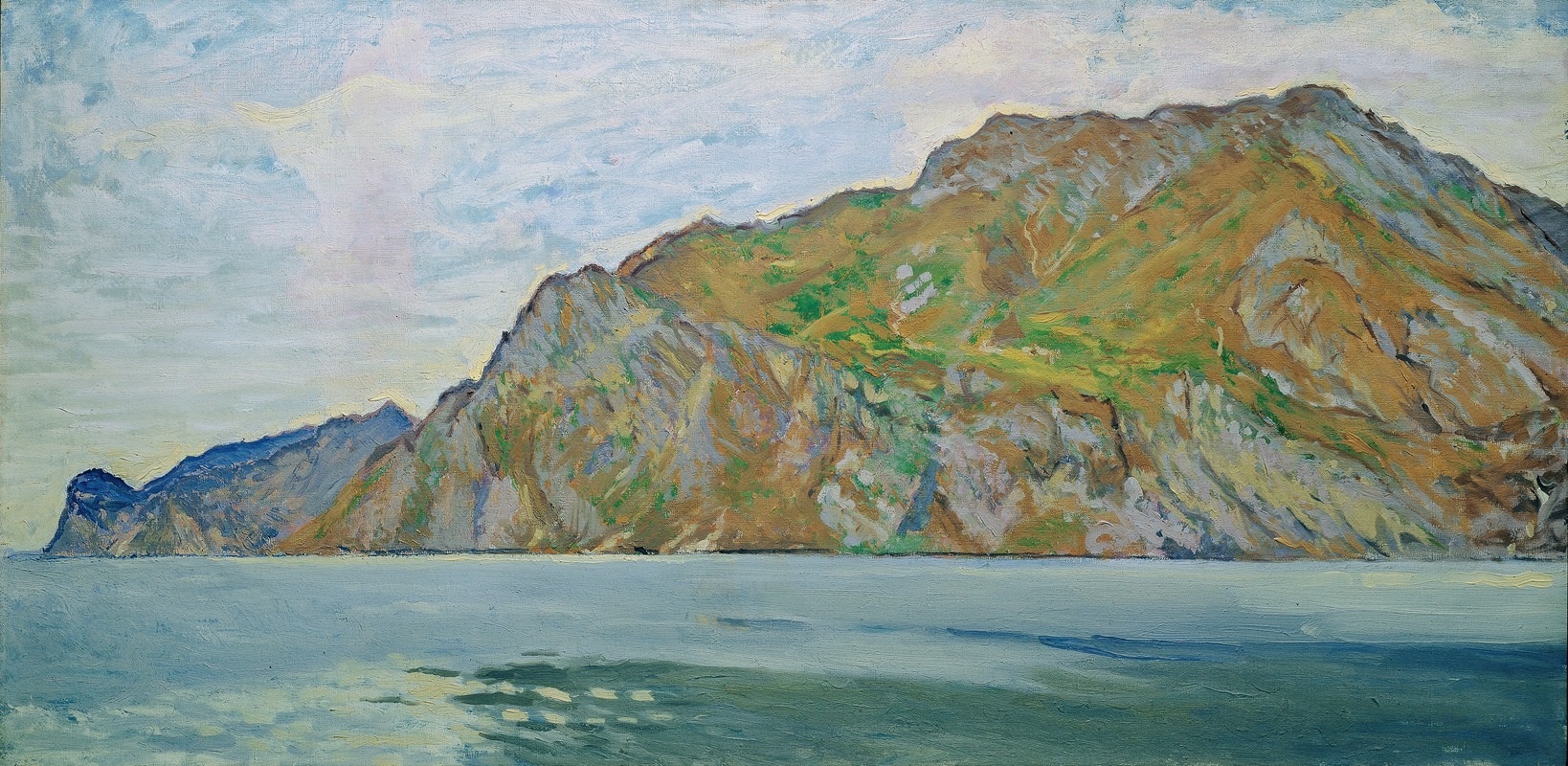 Koloman Moser - Blick von Torbole auf das Westufer des Gardasees