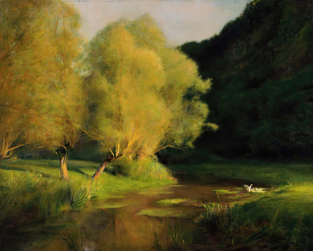 Pascal-Adolphe-Jean Dagnan-Bouveret - Willows by a Stream 