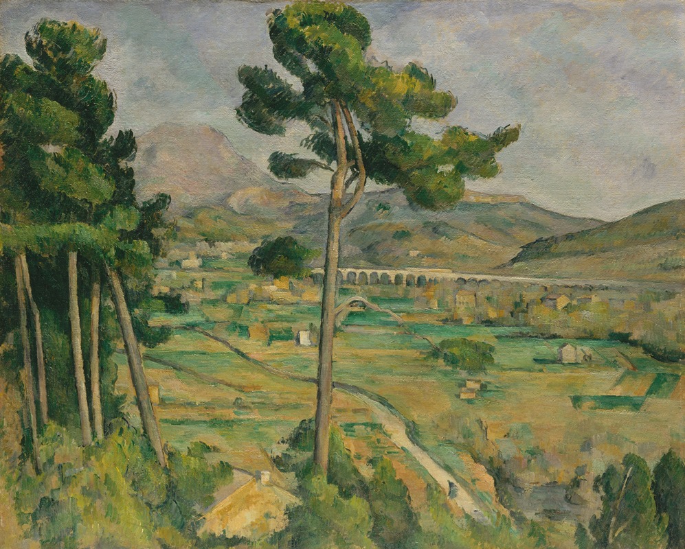 Paul Cézanne - Mont Sainte-Victoire and the Viaduct of the Arc River Valley