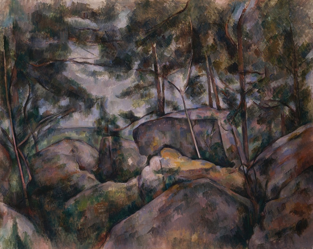 Paul Cézanne - Rocks in the Forest
