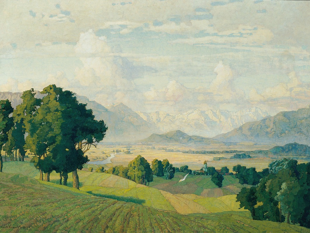 Richard Kaiser - Landschaft in Oberbayern