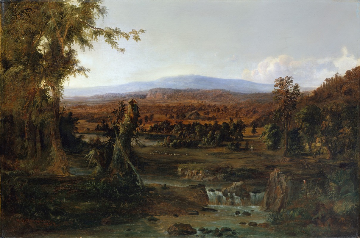 Robert S. Duncanson - Landscape with Shepherd